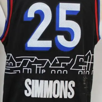 Оптовая продажа, майки для баскетбола City Edition веер Симмонс, фабричные магазины