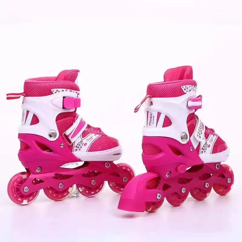 
2020 High quality adjustable buckle ice skates for kids 