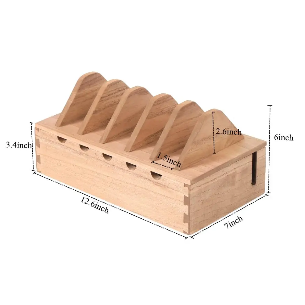 Твердая деревянная Кабельная сборка деревянные инструменты настольные кабели для передачи данных с кабелем питания сортировочные и ящики хранения