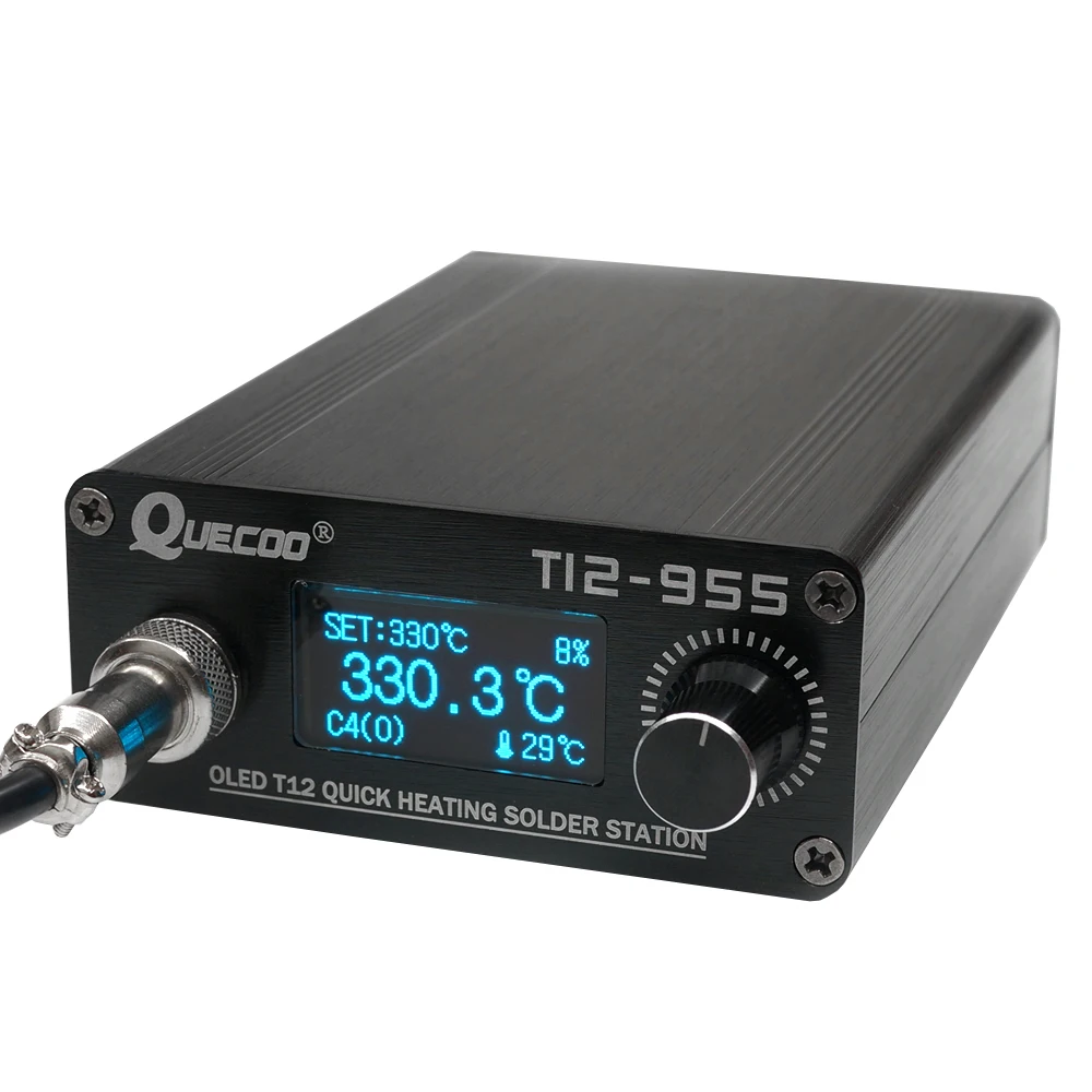  STM32 T12-955 паяльная станция электронная паяльник для подключения к 1 3 дюймовая цифровая припоя очищайте жало паяльника сварочный инструмент с M8