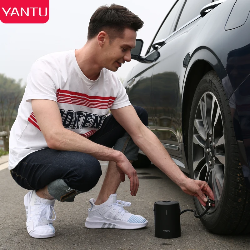  Беспроводной Перезаряжаемый цифровой автомобильный насос для шин YANTU A05 12 6