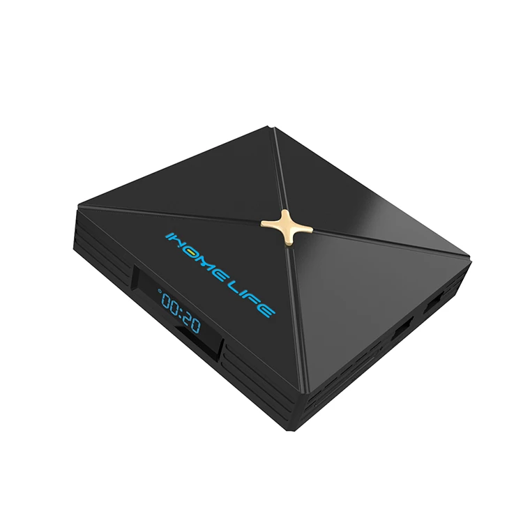  Высокое качество оптовая продажа светодиодный дисплей быстрая скорость Android TV Box в черном цвете работает с игровым