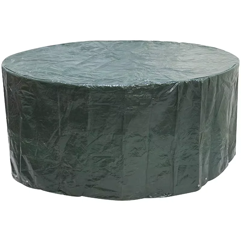 Green Outdoor Furniture PE Tarpaulin Cover Waterproof Universal Yard Table Chair Cover PE Tarpaulin