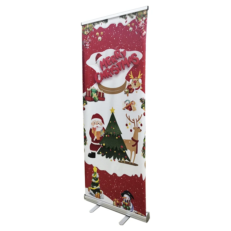 85x200CM Retractable Roll Up Scroll Aluminum Alloy Roll Up Banner For Opening Advertising Tradeshow