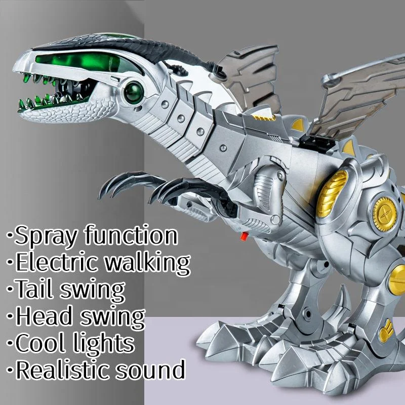 Walking Electric animals & dinosaurs Toys with Light and Sound dinosaur walking toy spray For dinosaur kids toy