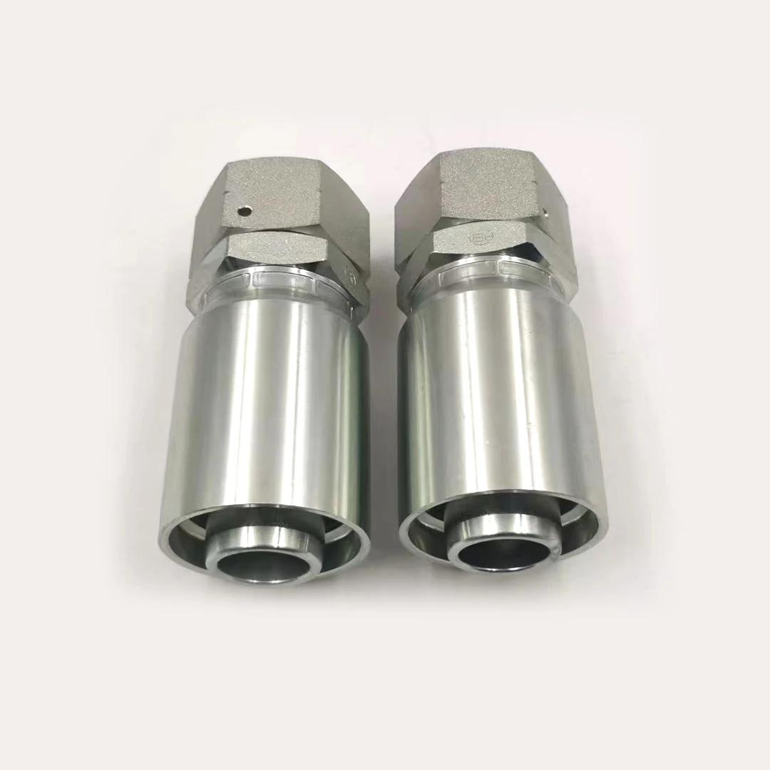 Заводская углеродистая сталь JIC Female SAE R1/R2 многоразовый фитинг шланга