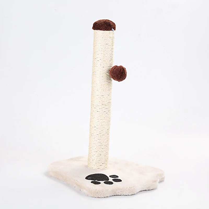 Manufactory Plush Sisal Hanging Ball Cat Scratching Scratcher Kitty Kitten Cat Pet Activity Center Climbing Furniture Tree Post