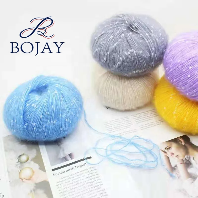 New Fashion DIY Hand Knitting Mohair Style Brush Yarn Super soft and Fluffy Crochet 50g Ball Yarn 7s/1