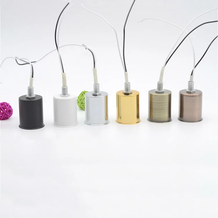 E14 E27 ceramic small screw lamp holder  ceiling lamp wall lamp chandelier modified lighting accessories