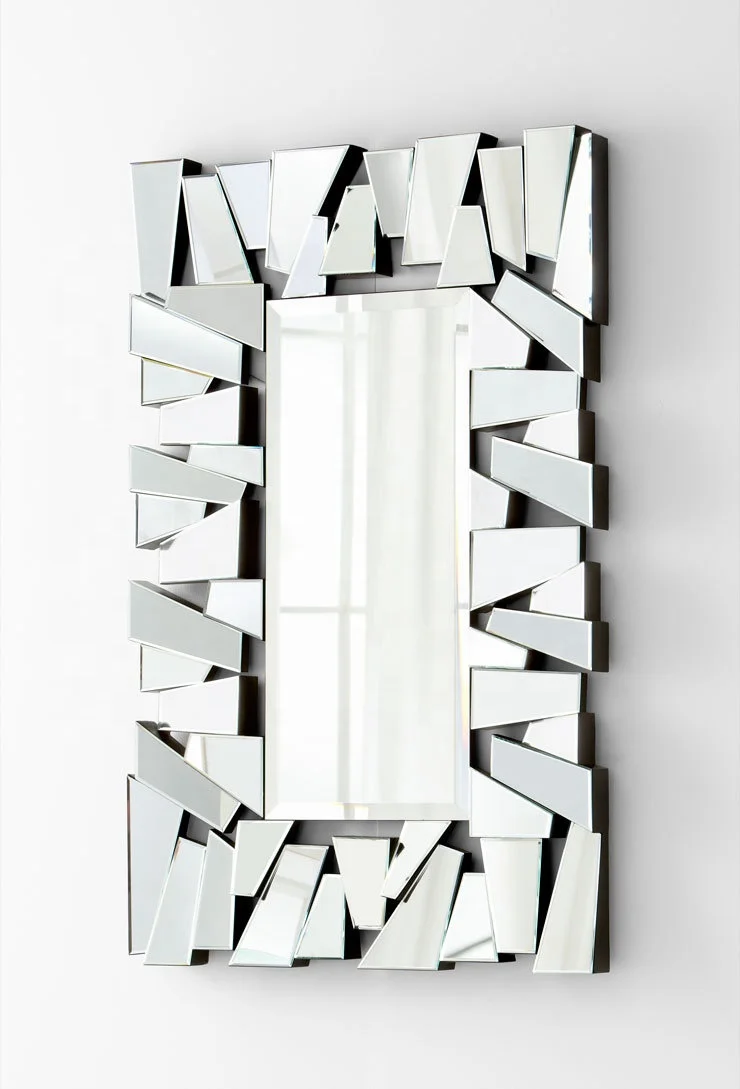 Modern Hot selling Handmade Unique Contemporary 3D Wall art decor mirror for Living room Hotel