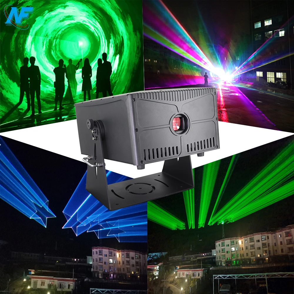 NF outdoor engineering laser projector 30w Rgb Animation Landmark Laser Sky Beam Dj Laser Show System