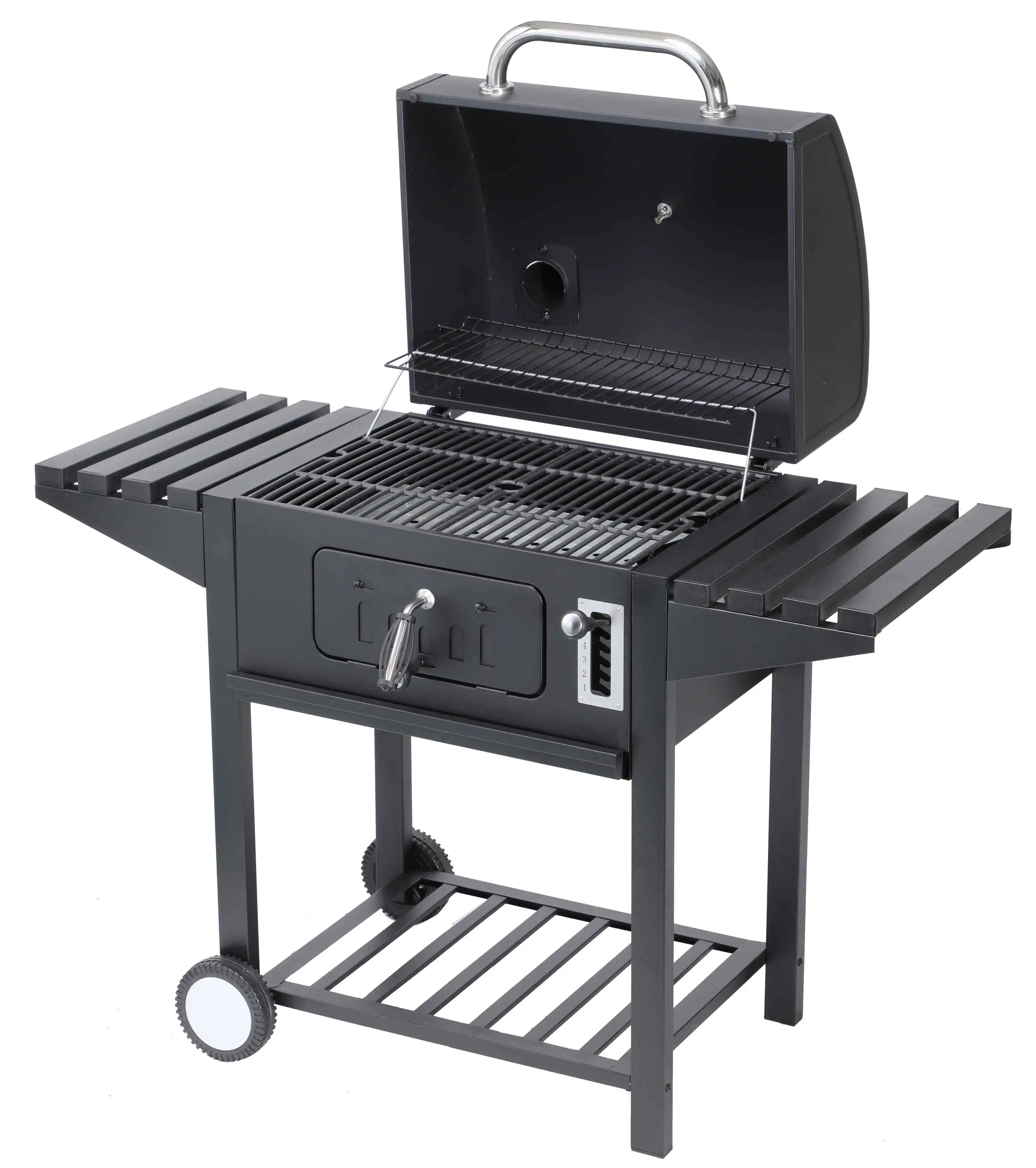 Black Iron Flambe Trolley 2024 Courtyard BBQ Grill Outdoor Folding Sale Barbecue