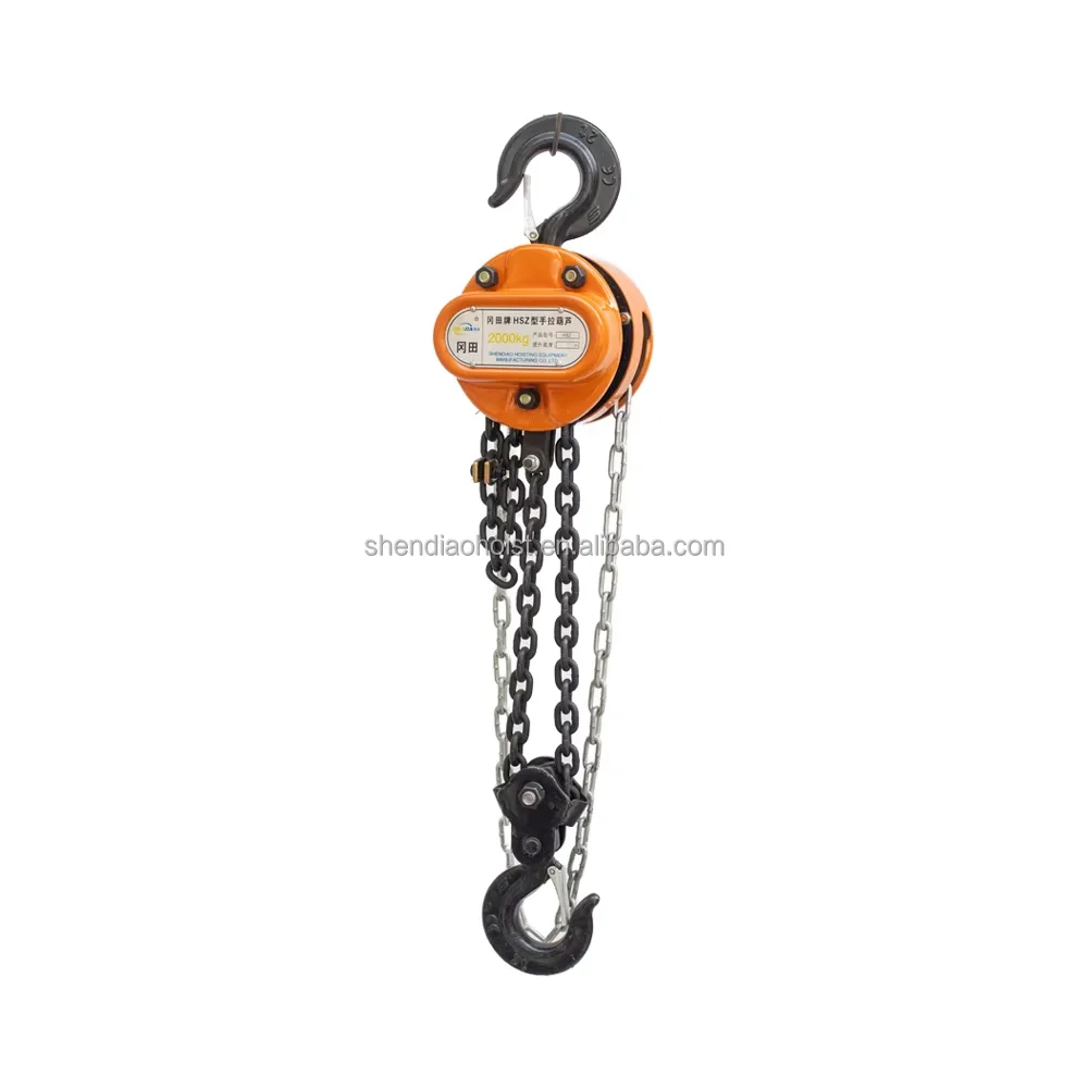 Manufacture price 2 Ton Manual Steel Chain Block Hand Chain Hoist