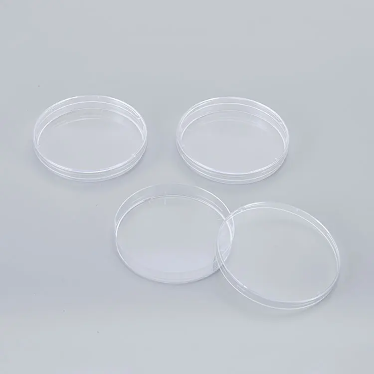 Laboratory 90 * 15mm plastic disposable sterile bacterial tissue culture Petri dish petri dish 90mm micro
