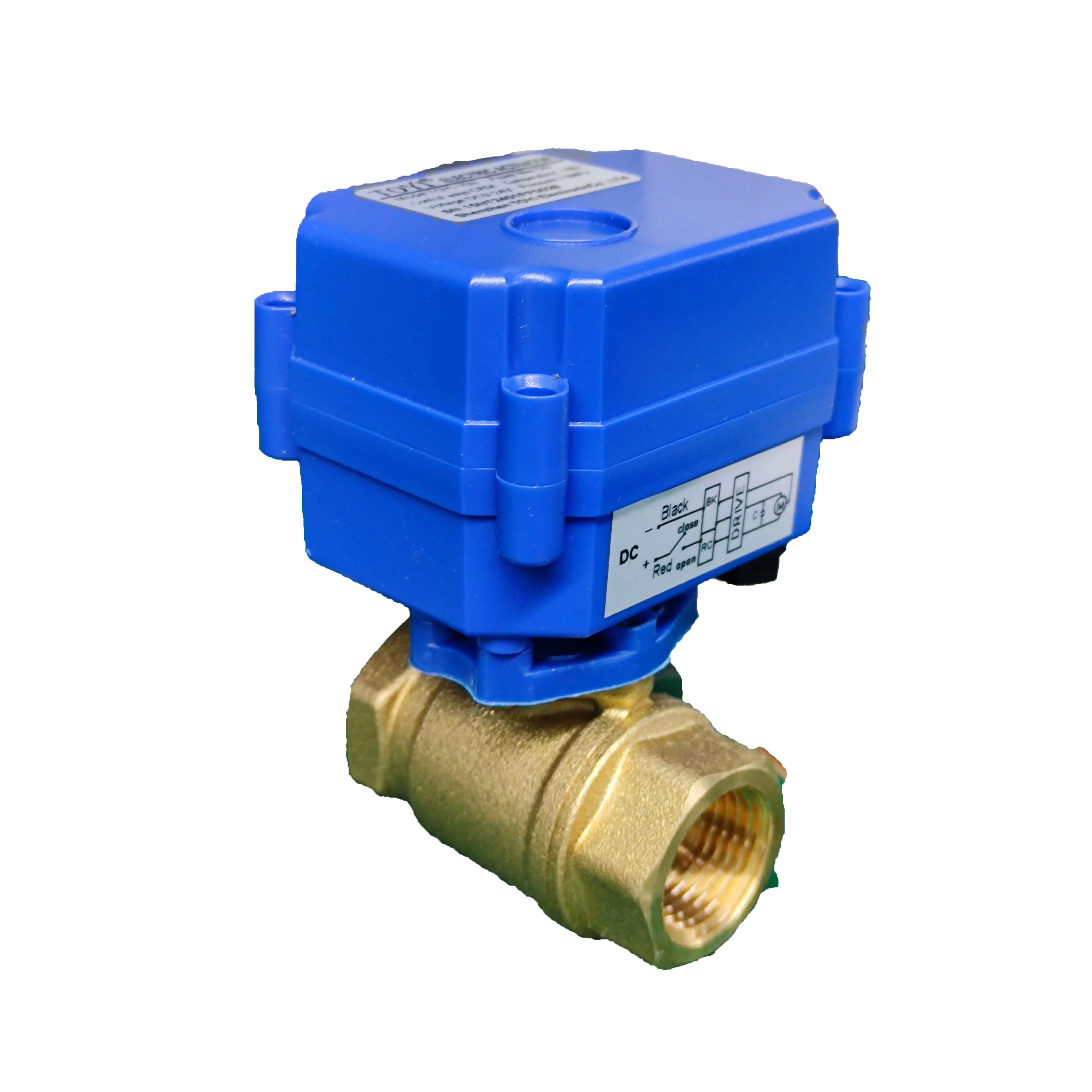 Hot Seal AC220V DC24V electric ball valve 2 Way Brass Valve 15 20 25mm Water Control Motorized Valve with Actuator fo irrigation