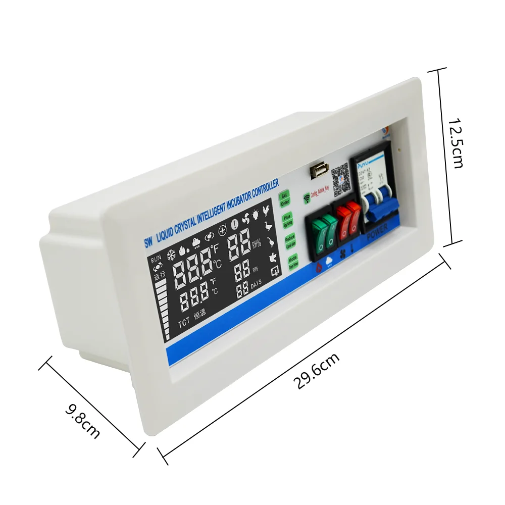 Digital mobilephone wifi control l temperature humidity control unit/temperature and humidity controller for incubator 18sw