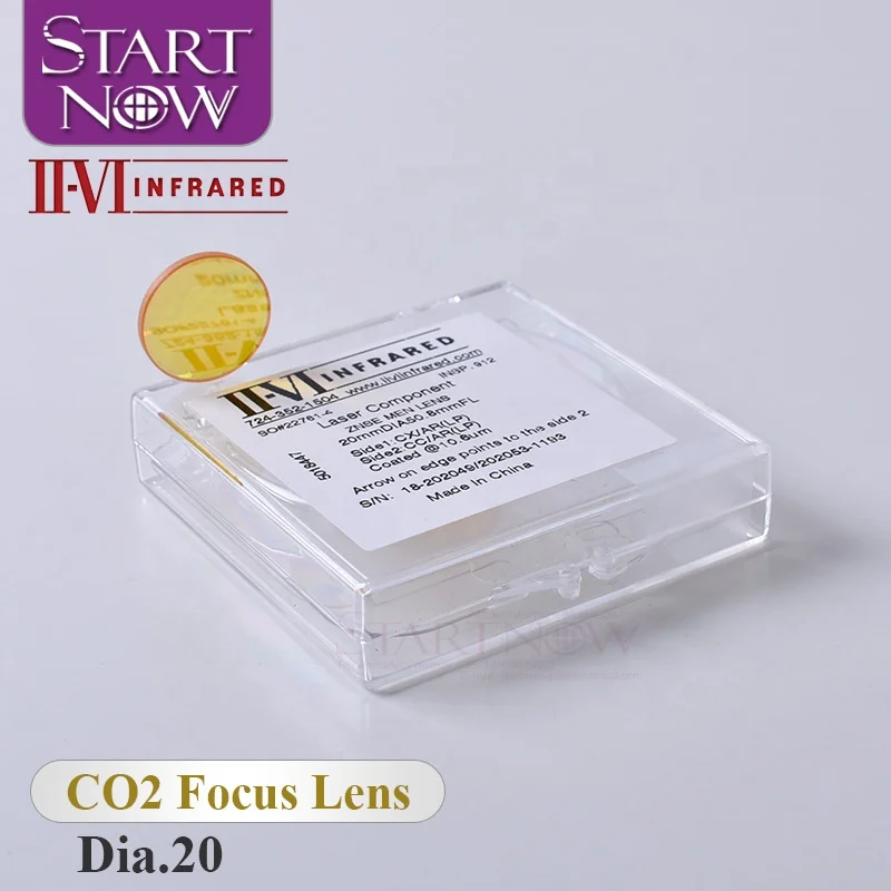  II-VI Dia.20mm F101.6 38 1 мм 50 8 63 5 76 2 Инфракрасный Фокусирующая линза CVD ZnSe оптические