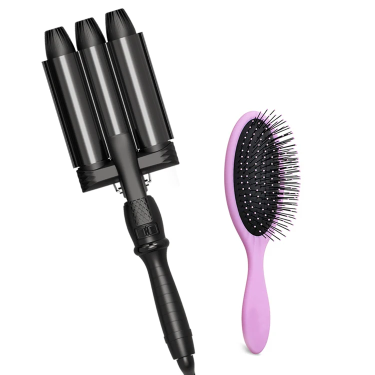 Private Label Titanium Ion Crimping Iron And 450 Degree Mermaid Wand Curler Mermade Hair Waver/