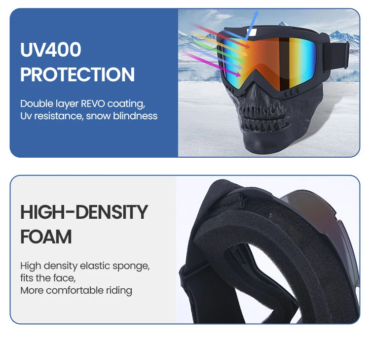 Motorcycle Open Face Helmet Mask Anti-UV Dustproof Goggles Vintage Mask Men Face Shield