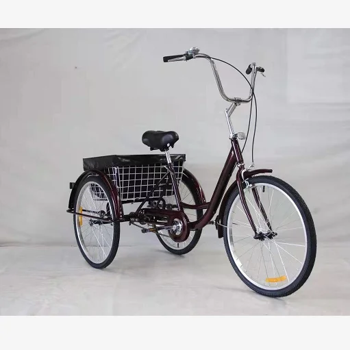 
Good Price 24 Inch Carton Steel Motorized Tricycle For Adult With Basket 