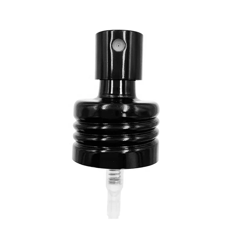 Manufacturer metal perfume black cosmetic 18mm aluminum cap