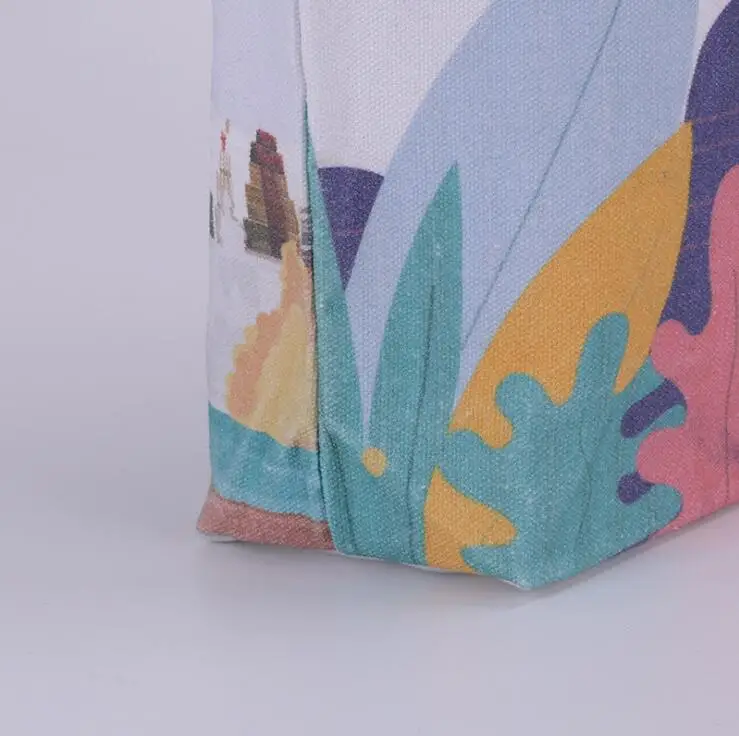 Wholesale Custom Blank Grocery Tote  Reusable Eco Friendly Shopping Bag DIY Promotional Plain Cotton Canvas Shopping Bag