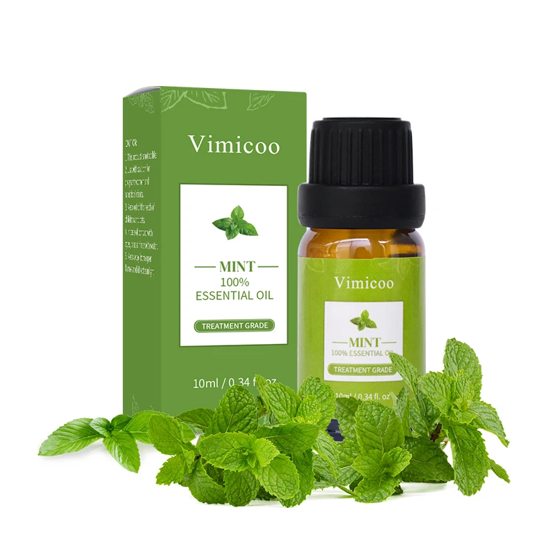 Custom LOGO Private Label Aromatherapy Diffusers Oil Therapeutic Grade Pure Mint Peppermint Essential Oil