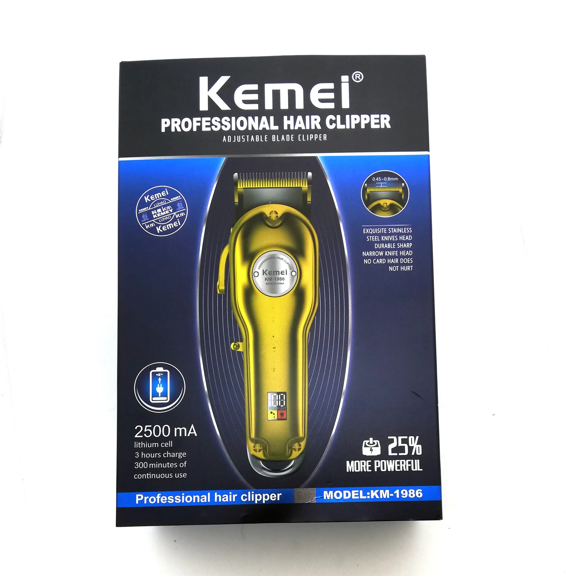
Electric Hair Trimmer Rechargeable Low Noise Hair Cutting Machine For Men Barber Hair Shaving 