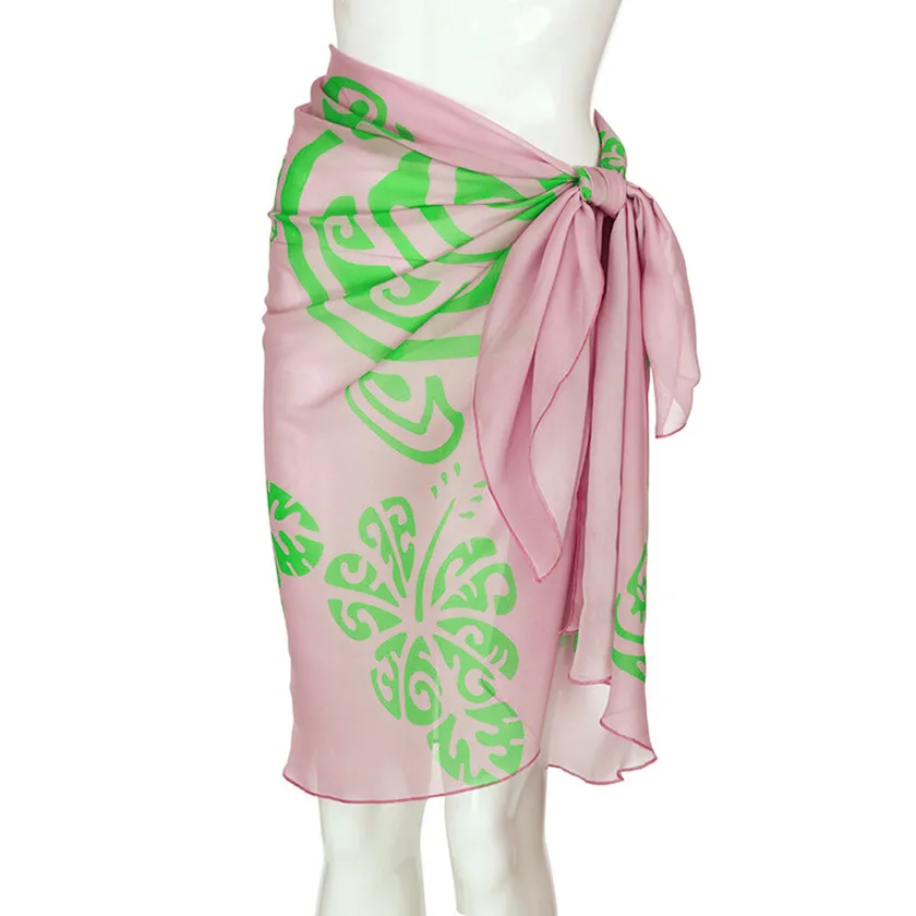 Printed design custom color Plain Rayon solid color hot sale beach sarong pareo