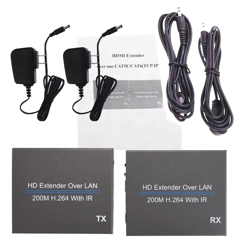 HDMI-удлинитель Xput по IP Cat5e Cat6 Lan Ethernet 200M HDMI IP-удлинитель RJ45 с