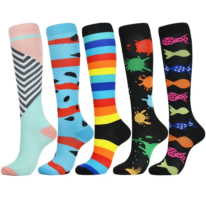 2021 New Hot Sell Pressure Socks Men Women Running Compression Stocking Compression Sock Sport Custom Unisex Socks