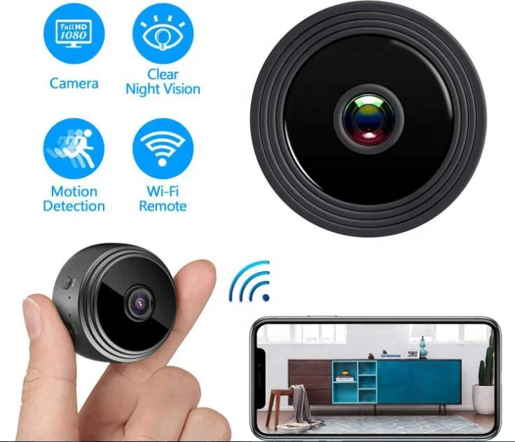  Лидер продаж на Amazon Скрытая мини-камера видеонаблюдения с Wi-Fi A9 HD
