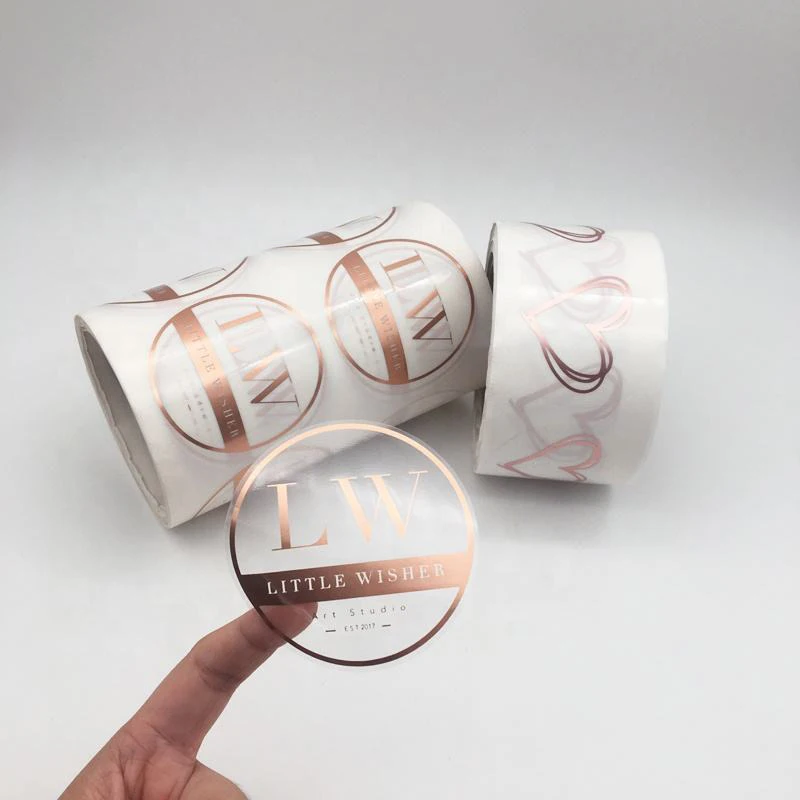 Пользовательский принт прозрачная наклейка водостойкая Съемная Клейкая Прозрачная виниловая