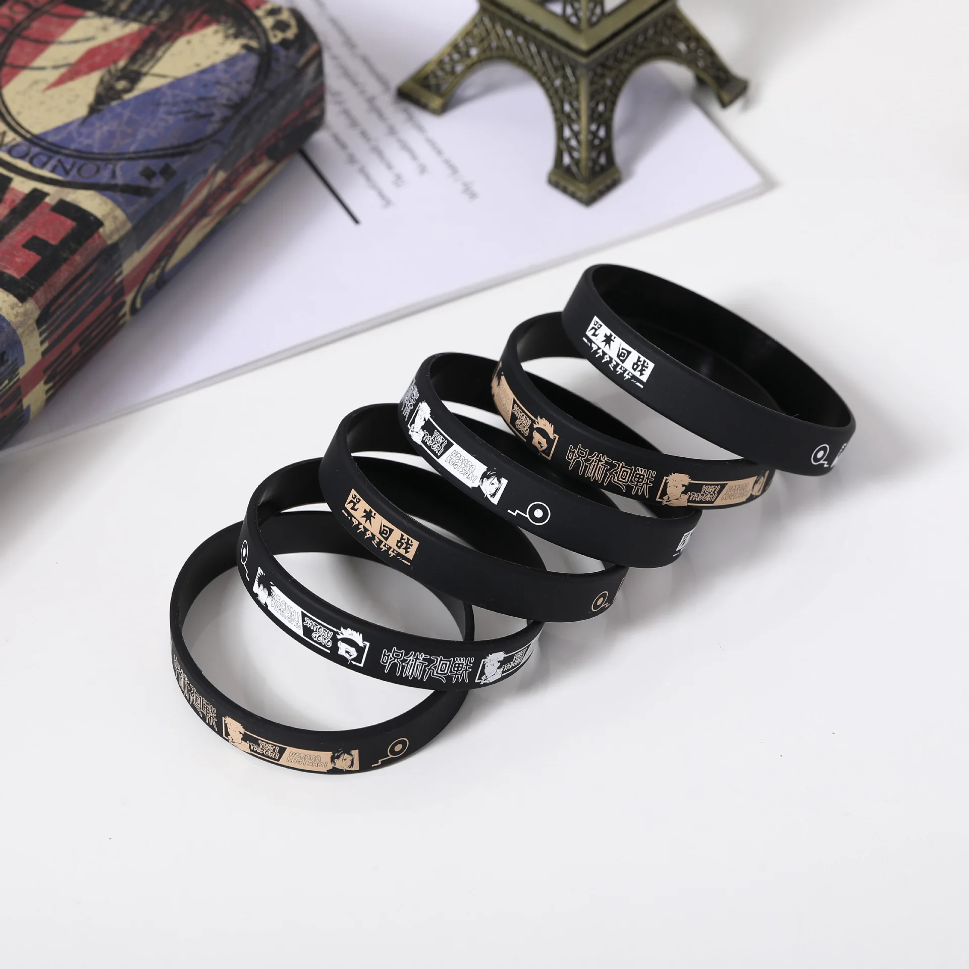Hot Selling Anime Bracelet Jujutsu Kaisen Peripheral Silicone Bracelet