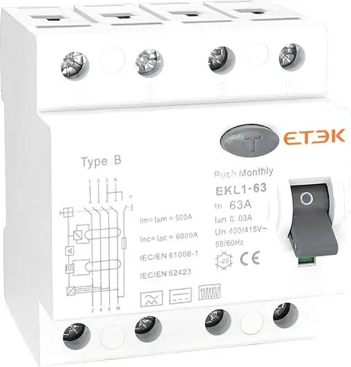 ETEK   EKL1-63B -3N4030 RCCB B TYPE