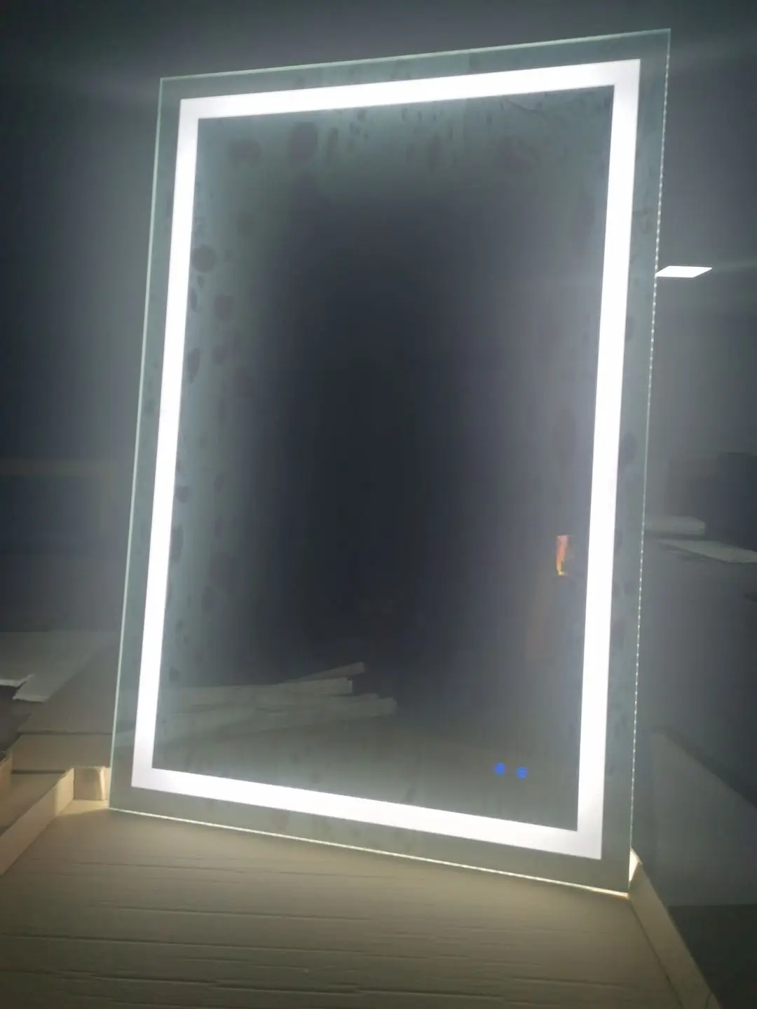 
Hotel led wall mirrors frameless bath mirrors bathroom lighted glass mirror with waterproof IP44 rating 