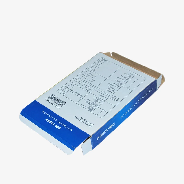 Custom LOGO Printed E-flute Corrugated Paper Box For Electronic Products Electronic Calculator Packaging