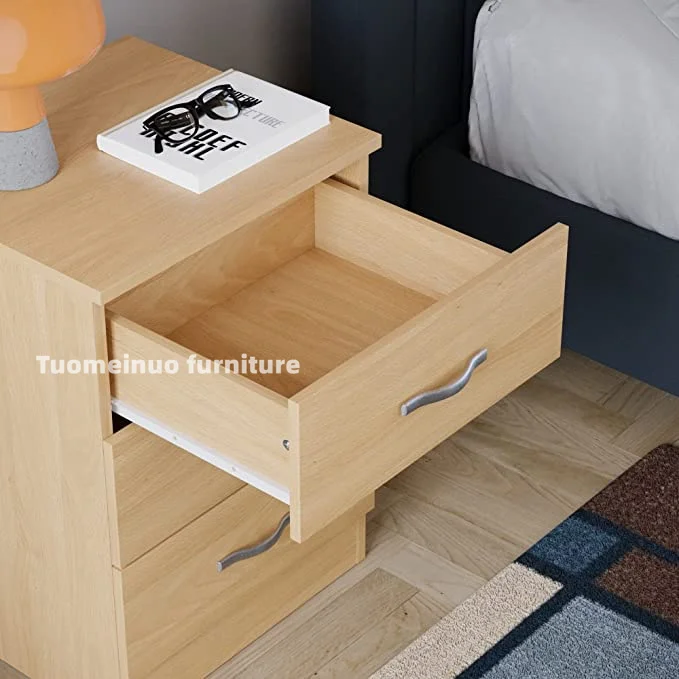 Bedside Drawer  Bedside Cabinet 3 Drawer Bedside Table Metal Handles and Runners
