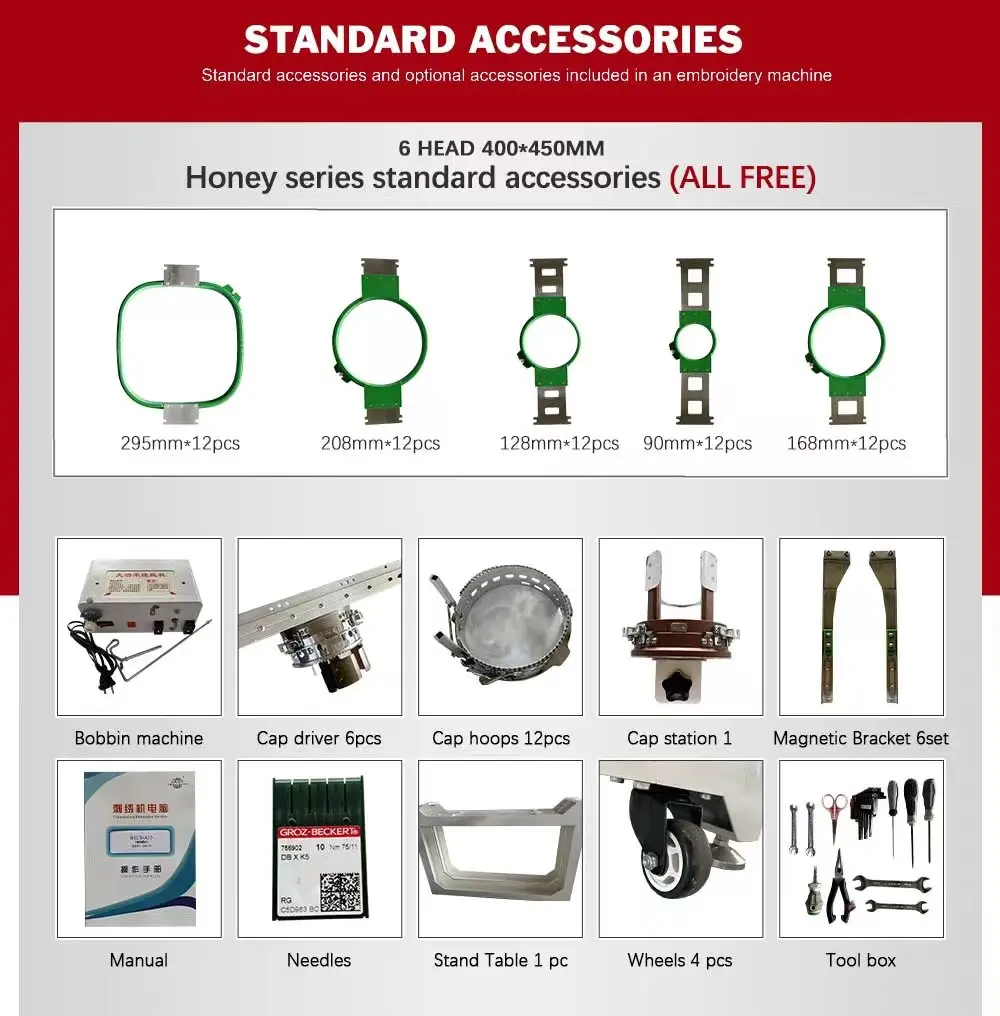 High Speed Multi Head Embroidery Quilting Machine Sequin Beads Embroidery Machine