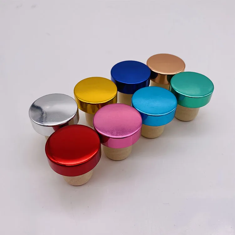 Good Quality Custom Wooden Bottle Cap Oil Stopper Polymer Cap Wine Cork Cap Factory Direct Sale