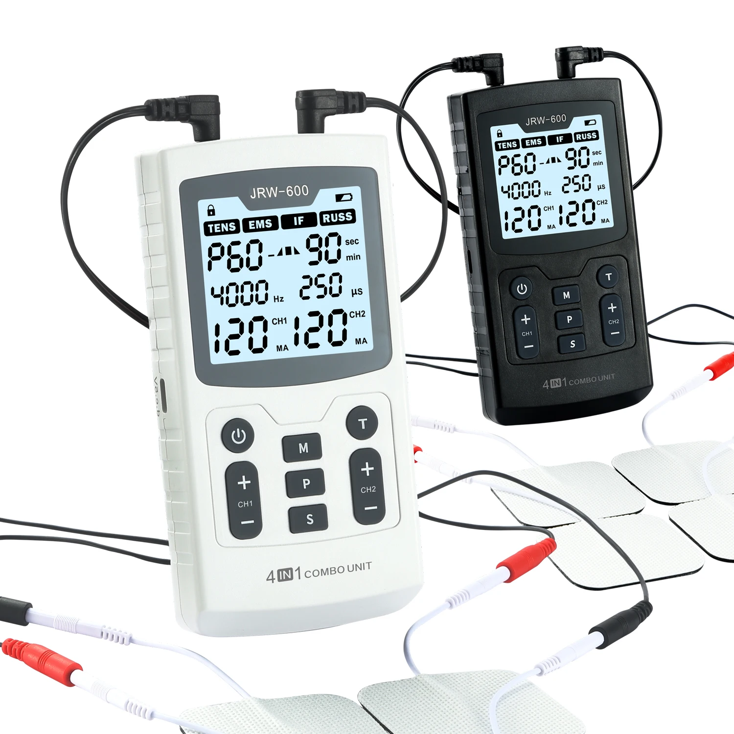 4000Hz 60 programs Interferential Russian waveform Therapy IF RUSS EMS TENS massager