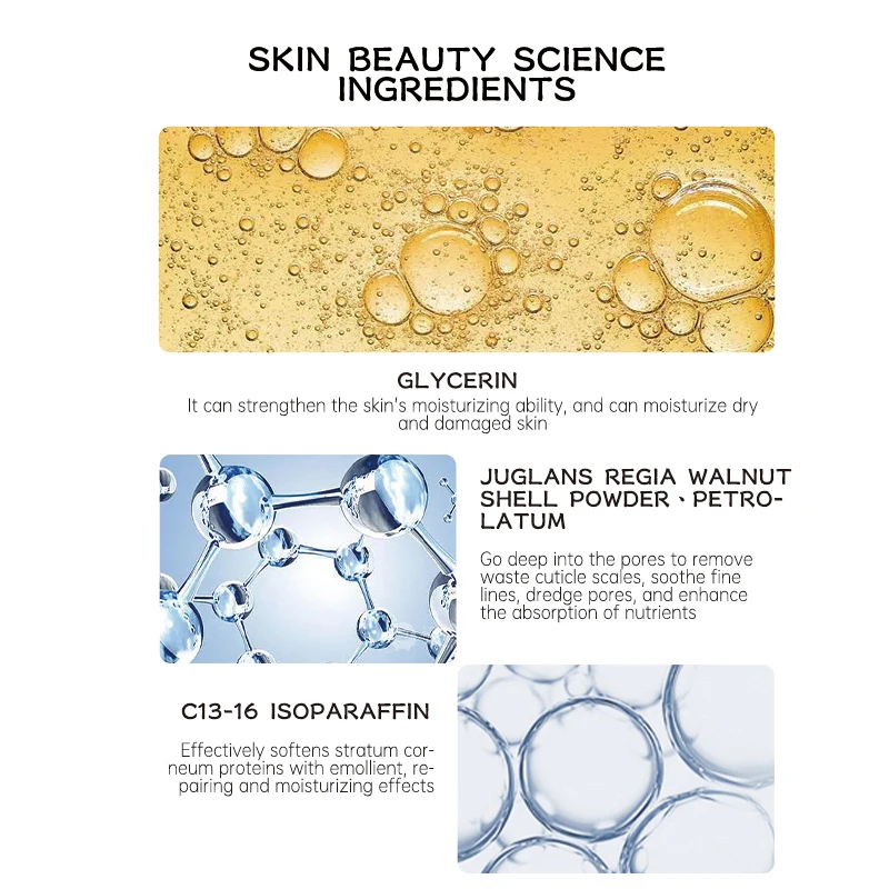 Remove Dead Skin Brighten Skin  Keep Moisture Balance Rose Ice Cream Scrub