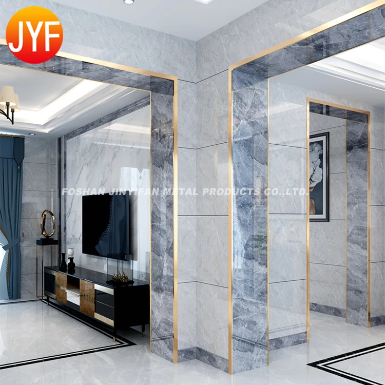 SS04096 Factory Wholesale Stainless Steel Door Frame Trim Stainless Steel Strips Trim Outside Corner