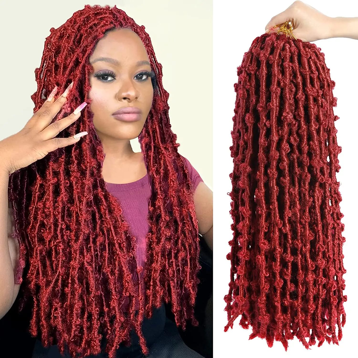 Distressed Locs marley hair For New Butterfly Locs Crochet Hair Short Locs for kids Pre twisted Spring twist Hair