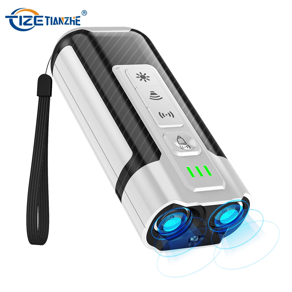 TIZE New Arrival Dog Barking Control Device Range Ultrasonic Dog Repeller Ultrasonic Anti-Barking Device With LED Flashlight