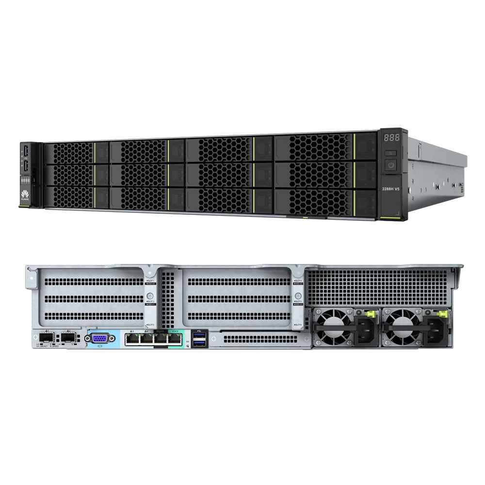 FusionServer 1U rack 1288HV6 server 4*3.5 Chassis 32 ram  4309Y 2.8GHz cpu 1.2T 1.8T 2.4T Disk 9460-8i 2G Raid Card 900W Power