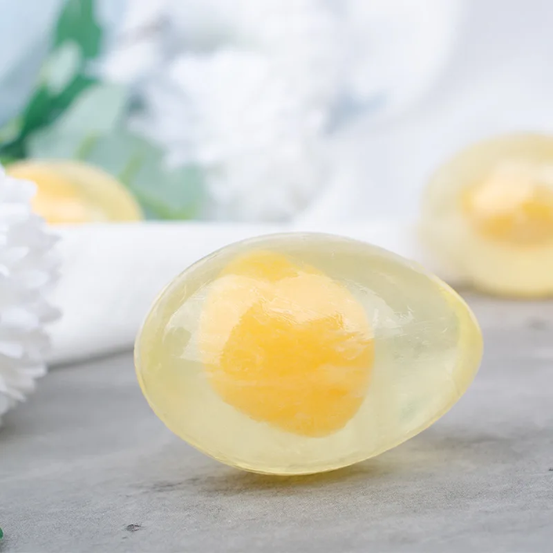 Customized Natural Organic Handmade Collagen Egg Yolk Soap Anti Acne Egg Shape Whitening Soap