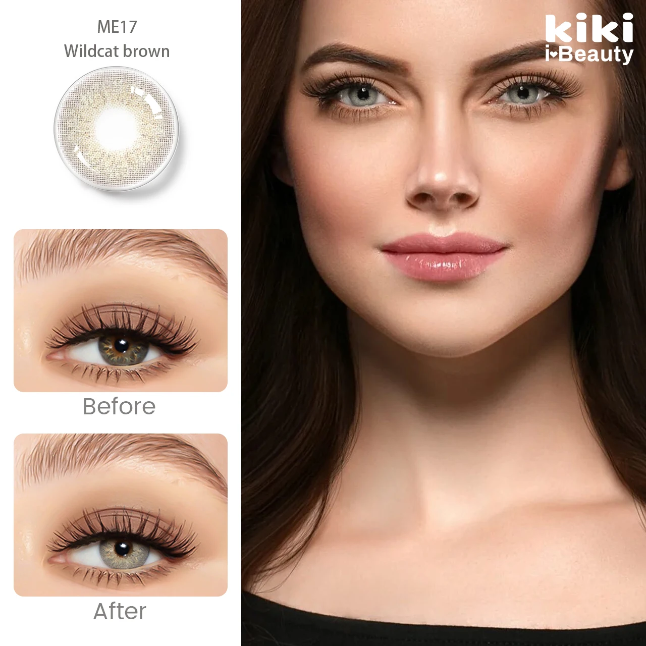 Best selling contact lenses fancy look contact lens freshlady natural 3-tone prescription eye lens
