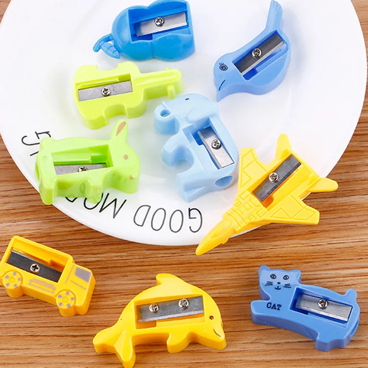 Cute Candy Color Plastic Sharpener, Cartoon Shape Cheap Pencil Sharpener For Students
