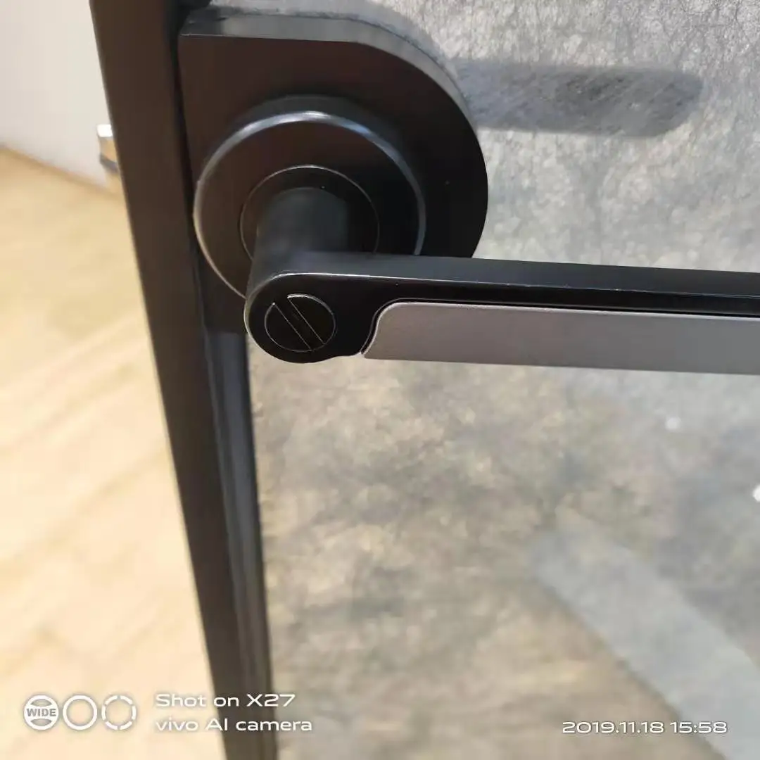 USA Market Professional Bathroom Tempered Glass Door Interior Casement Door And Aluminum Frame French Door With Glass